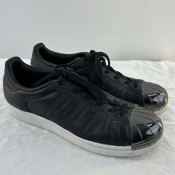 Adidas Superstar Metallic Toe Leather Sneakers - Picture 1 of 10